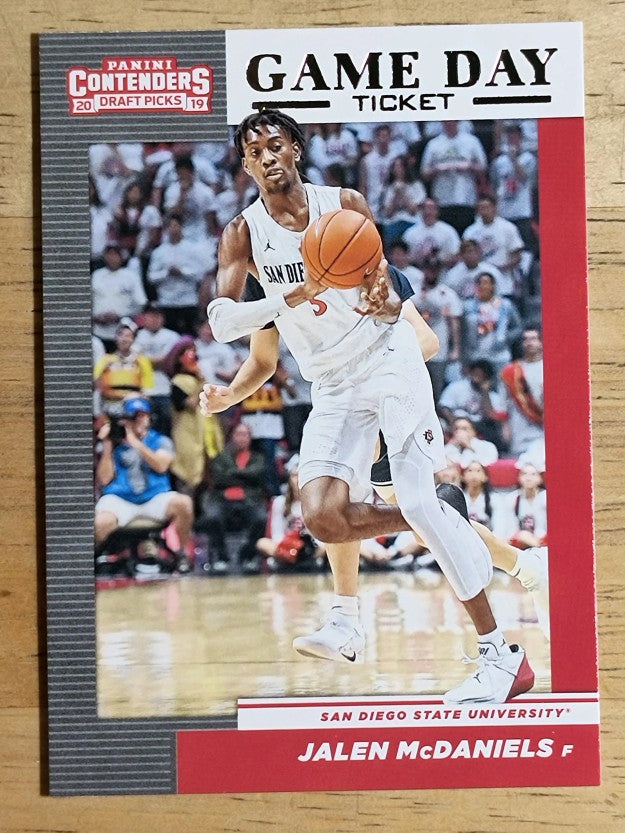 2019-20 Panini Contenders Draft Picks Game Day Tickets #34 Jalen McDaniels