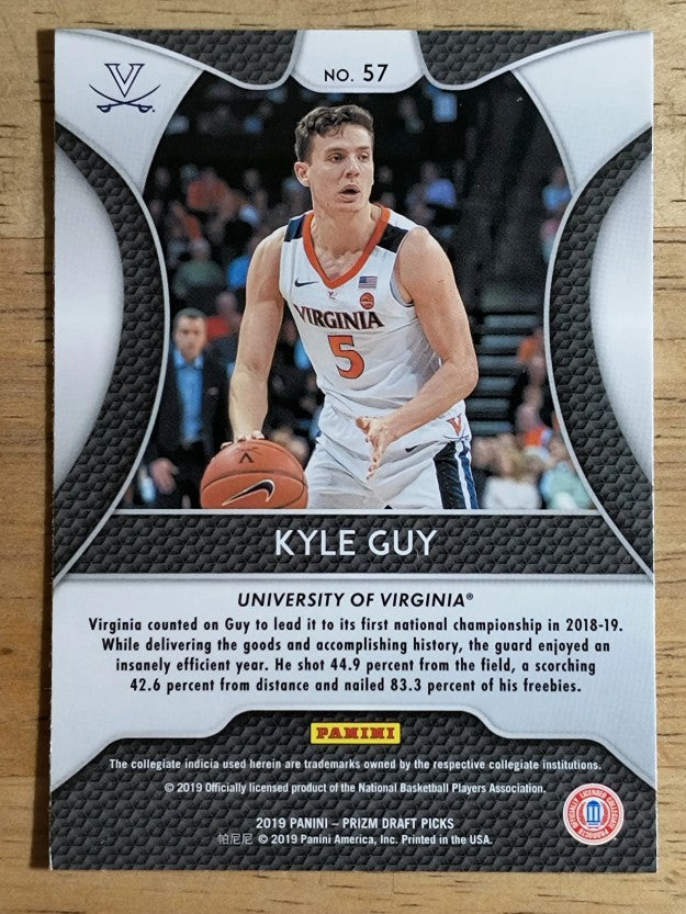 2019-20 Panini Prizm Draft Picks #57 Kyle Guy