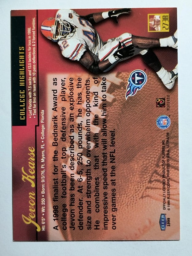 1999 Ultra #273 Jevon Kearse RC