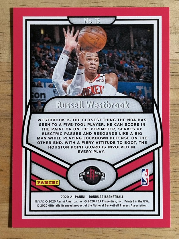 2020-21 Donruss Complete Players #15 Russell Westbrook