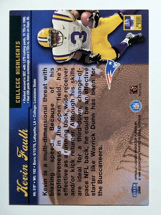 1999 Ultra #290 Kevin Faulk RC