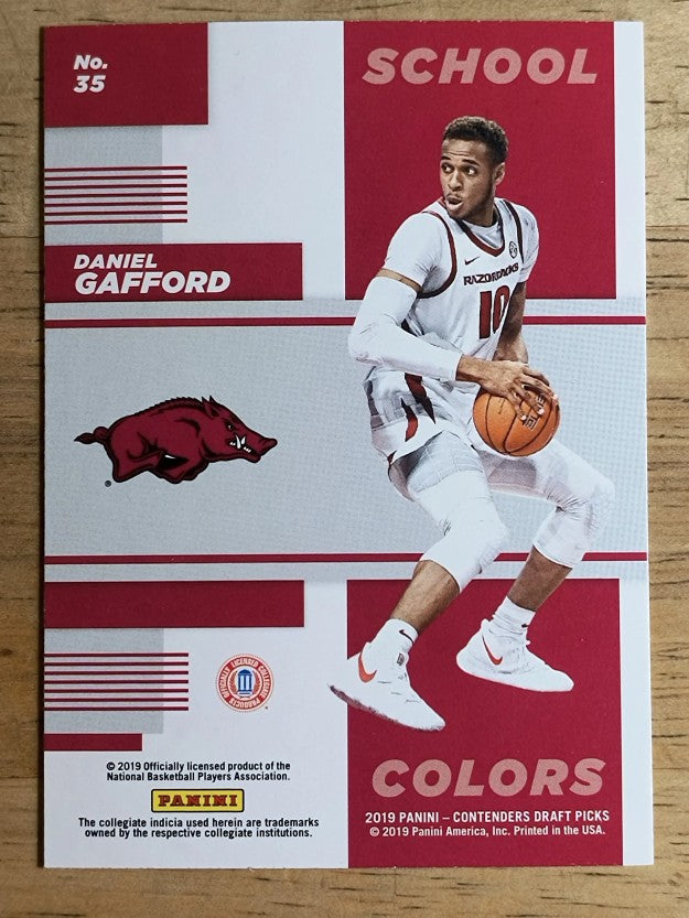 2019-20 Panini Contenders Draft Picks School Colors #35 Daniel Gafford