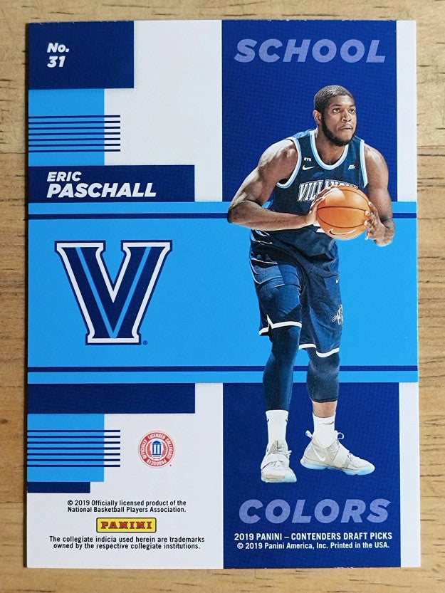 2019-20 Panini Contenders Draft Picks School Colors #31 Eric Paschall