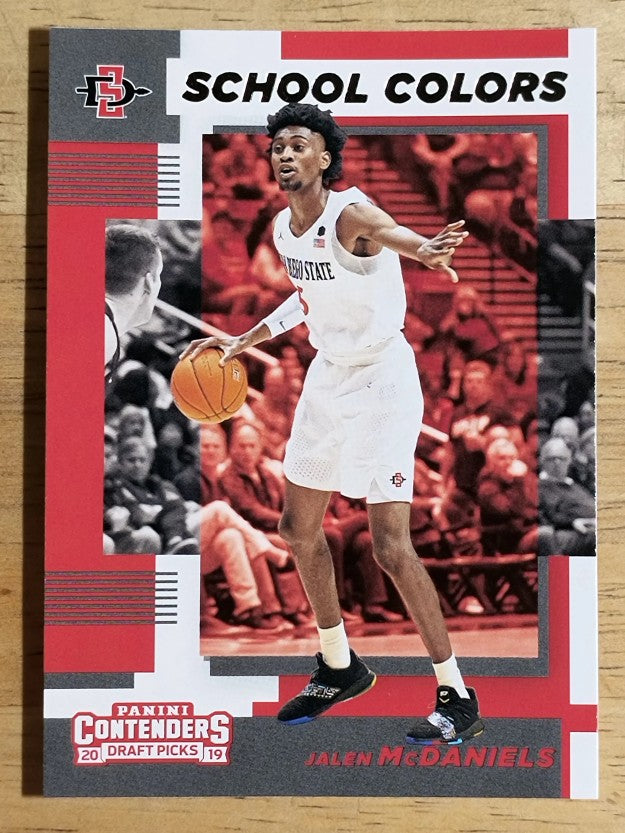 2019-20 Panini Contenders Draft Picks School Colors #34 Jalen McDaniels