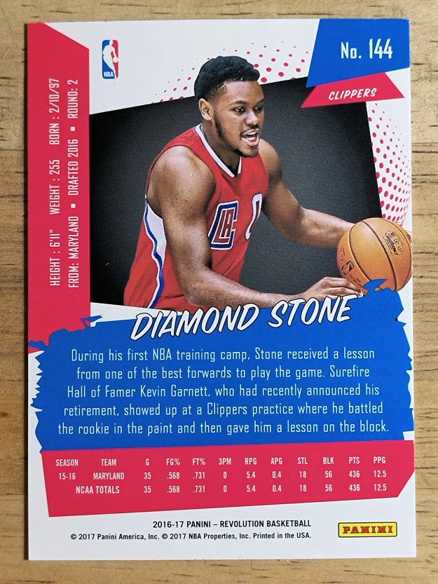 2016-17 Panini Revolution #144 Diamond Stone RC