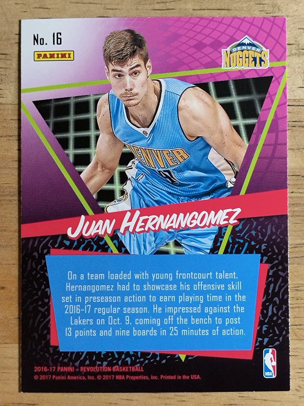 2016-17 Panini Revolution Rookie Revolution #16 Juan Hernangomez