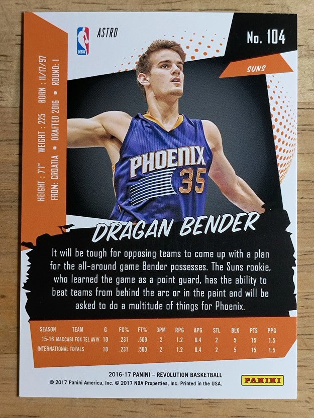2016-17 Panini Revolution Astro #104 Dragan Bender