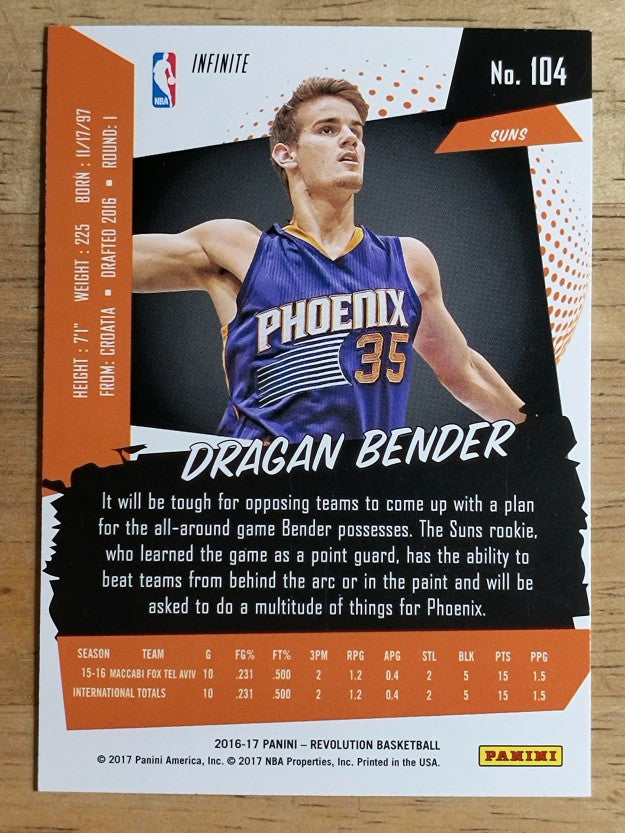 2016-17 Panini Revolution Infinite #104 Dragan Bender