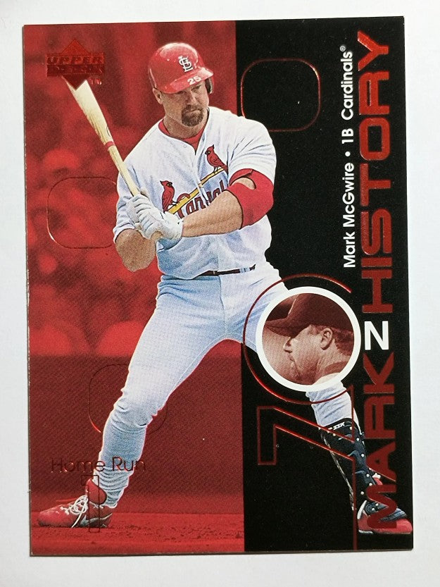1999 Upper Deck Challengers for 70 Mark on History #M1 Mark McGwire 1