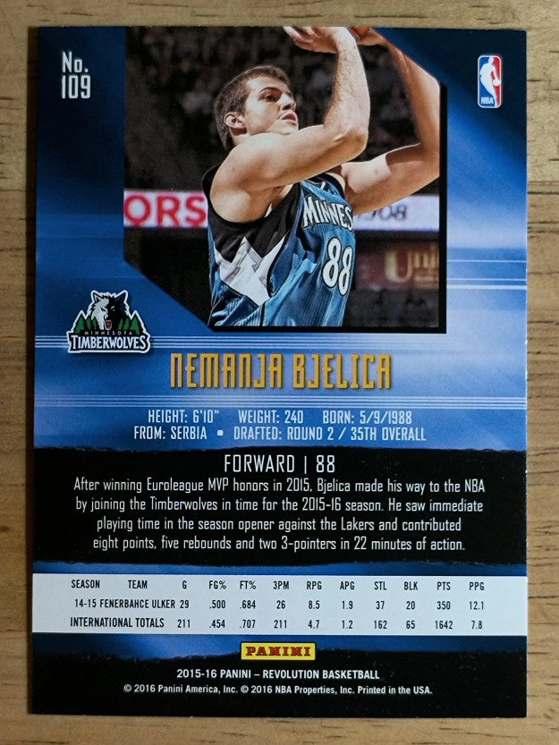 2015-16 Panini Revolution #109 Nemanja Bjelica RC
