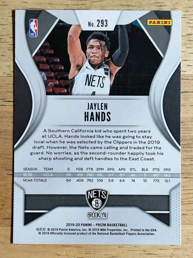 2019-20 Panini Prizm #293 Jaylen Hands RC