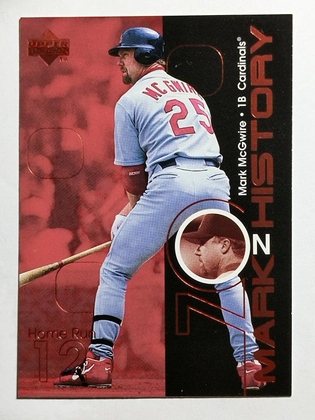 1999 Upper Deck Challengers for 70 Mark on History #M4 Mark McGwire 12