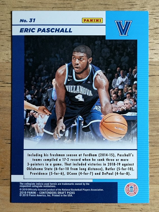 2019-20 Panini Contenders Draft Picks Game Day Tickets #31 Eric Paschall