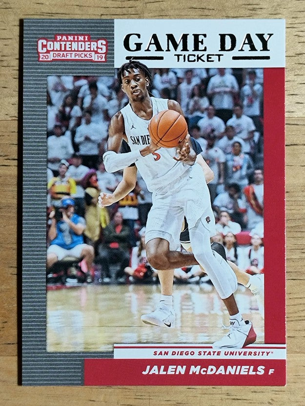 2019-20 Panini Contenders Draft Picks Game Day Tickets #34 Jalen McDaniels