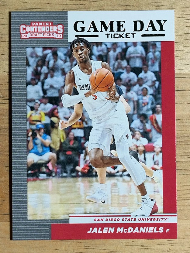2019-20 Panini Contenders Draft Picks Game Day Tickets #34 Jalen McDaniels