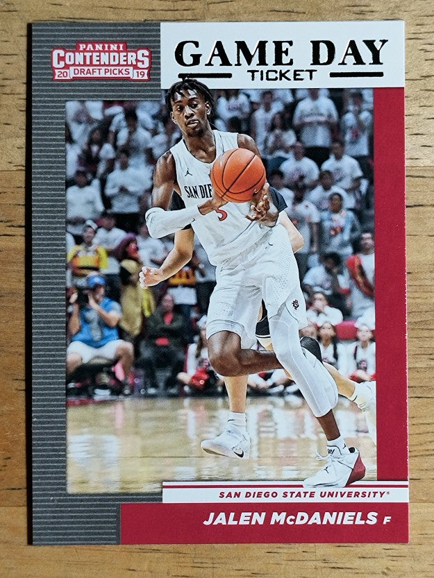 2019-20 Panini Contenders Draft Picks Game Day Tickets #34 Jalen McDaniels