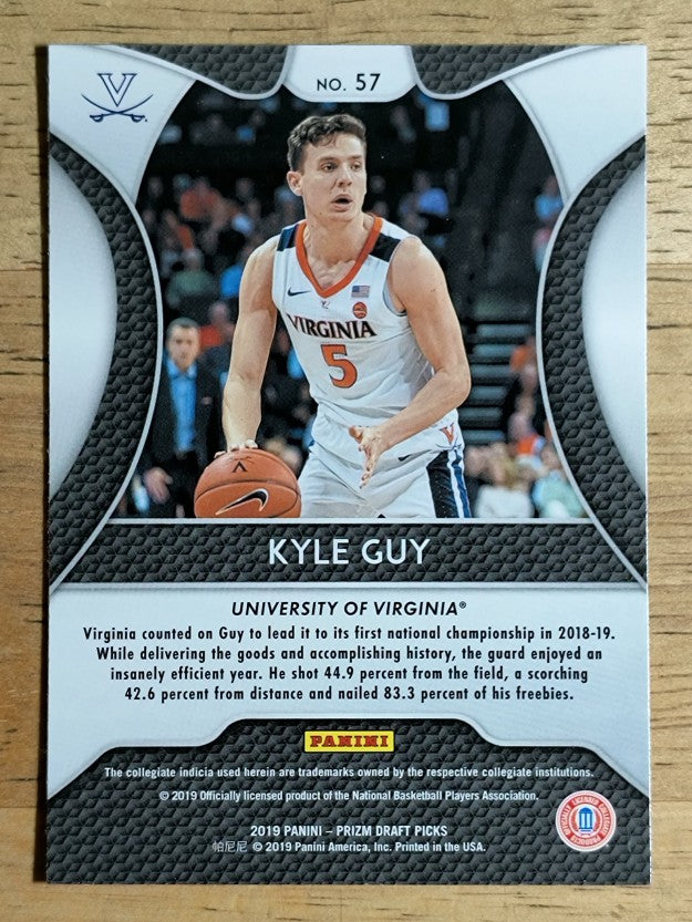 2019-20 Panini Prizm Draft Picks #57 Kyle Guy