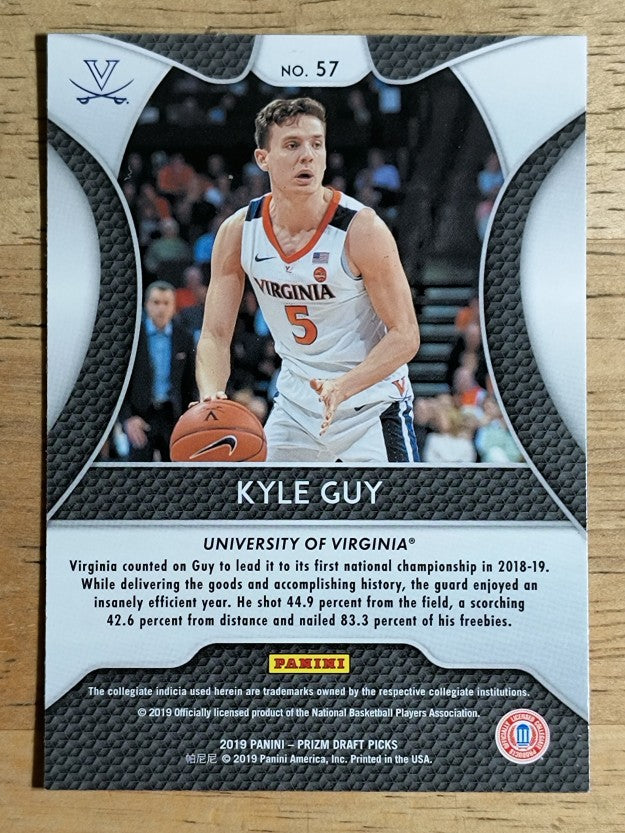 2019-20 Panini Prizm Draft Picks #57 Kyle Guy