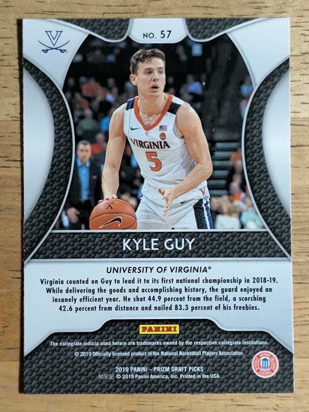 2019-20 Panini Prizm Draft Picks #57 Kyle Guy