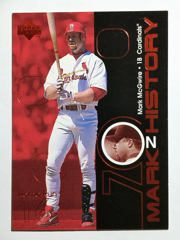 1999 Upper Deck Challengers for 70 Mark on History #M5 Mark McGwire 16