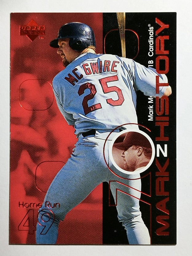 1999 Upper Deck Challengers for 70 Mark on History #M11 Mark McGwire 49