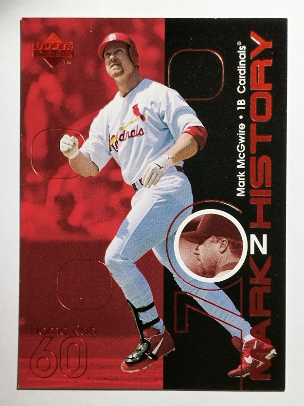 1999 Upper Deck Challengers for 70 Mark on History #M15 Mark McGwire 60