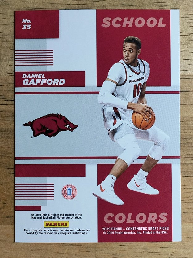 2019-20 Panini Contenders Draft Picks School Colors #35 Daniel Gafford