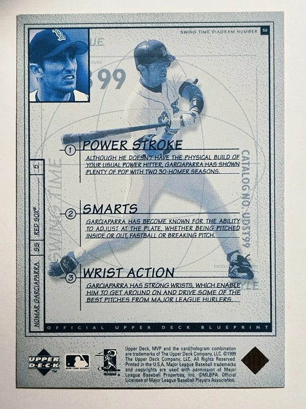 1999 Upper Deck MVP Swing Time #S6 Nomar Garciaparra