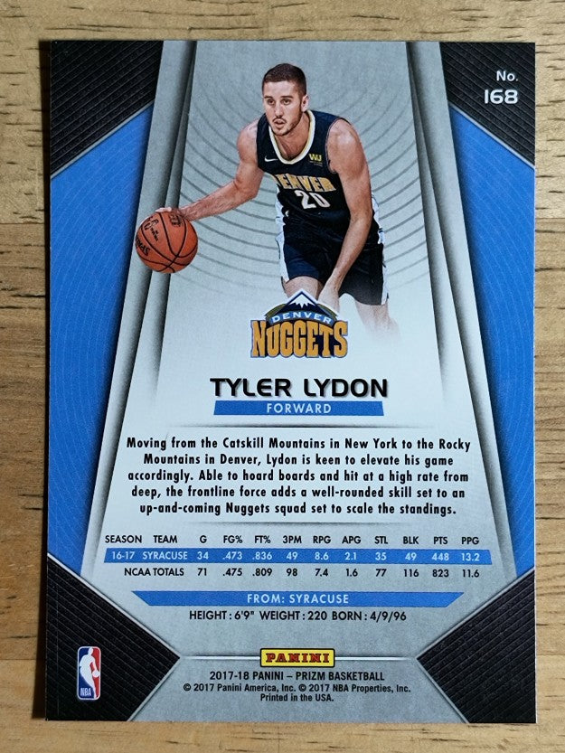2017-18 Panini Prizm #168 Tyler Lydon RC