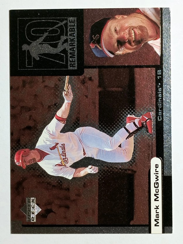 1999 Upper Deck Ovation ReMarkable Moments #M1 Mark McGwire/HR 1