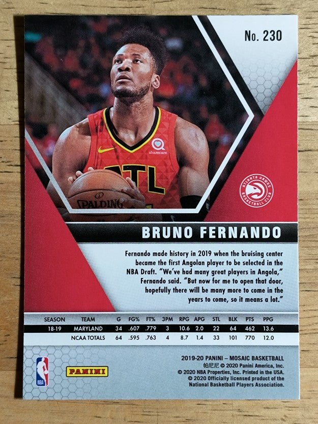 2019-20 Panini Mosaic #230 Bruno Fernando RC