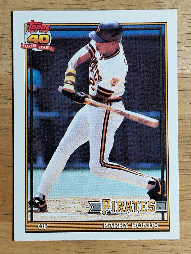 1991 Topps #570 Barry Bonds