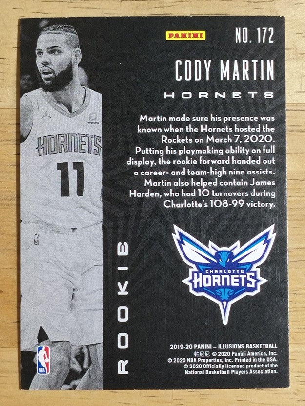 2019-20 Panini Illusions #172 Cody Martin RC