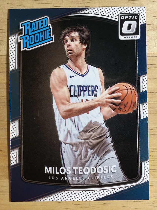 2017-18 Donruss Optic #155 Milos Teodosic RR RC