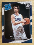 2017-18 Donruss Optic #155 Milos Teodosic RR RC