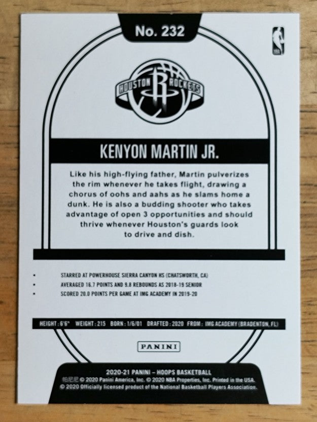 2020-21 Hoops #232 Kenyon Martin Jr. RC