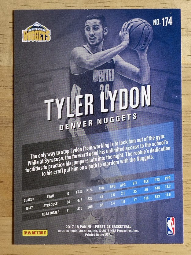 2017-18 Prestige #174 Tyler Lydon RC