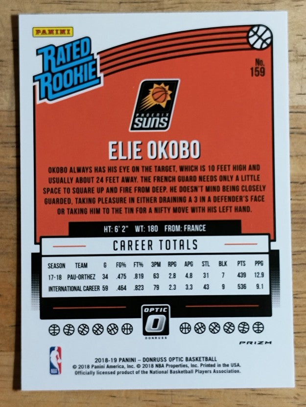 2018-19 Donruss Optic Shock #159 Elie Okobo RR