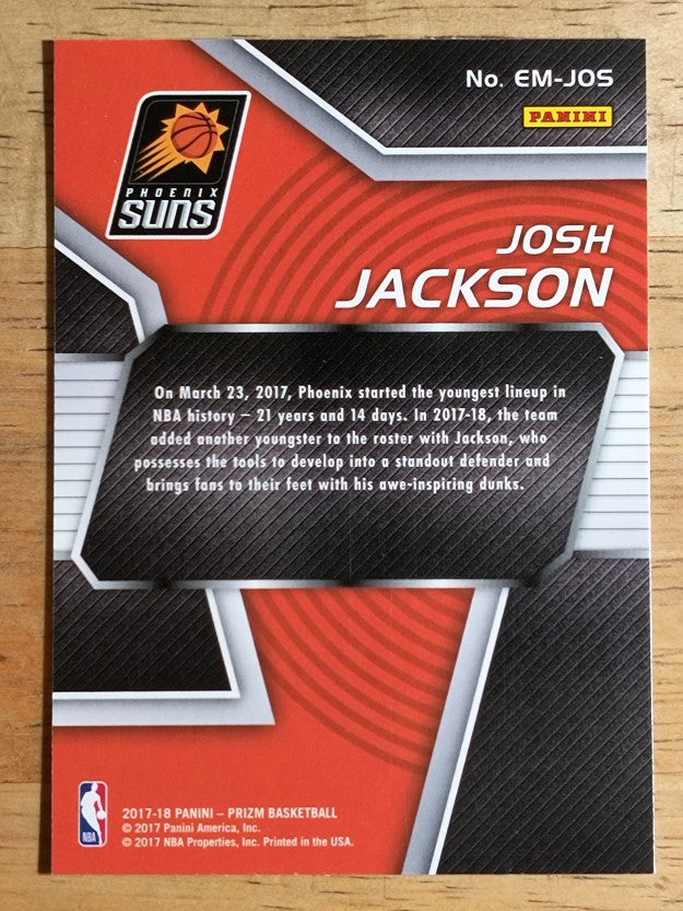 2017-18 Panini Prizm Emergent #4 Josh Jackson