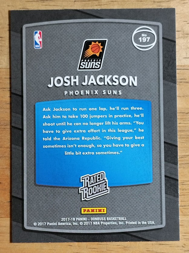 2017-18 Donruss #197 Josh Jackson RR RC