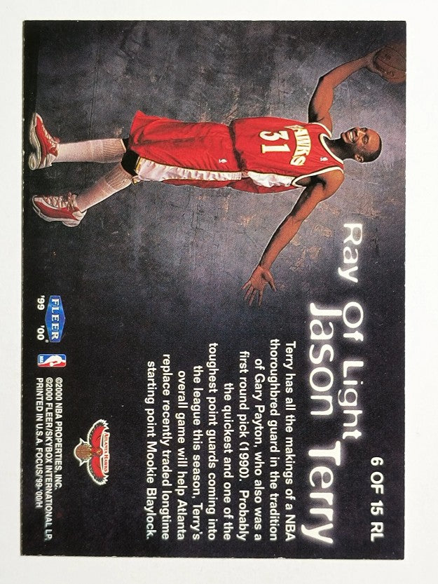 1999-00 Fleer Focus Ray of Light #RL6 Jason Terry