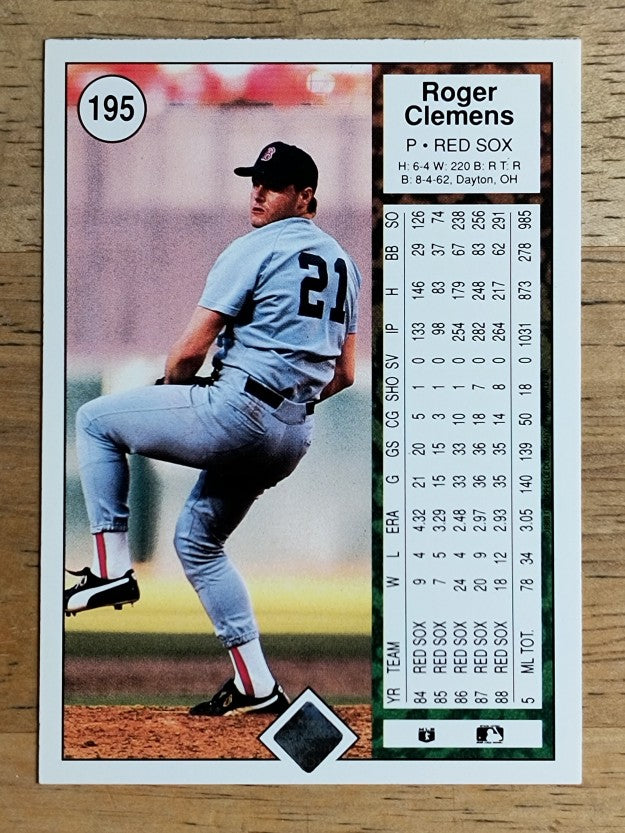 1989 Upper Deck #195 Roger Clemens