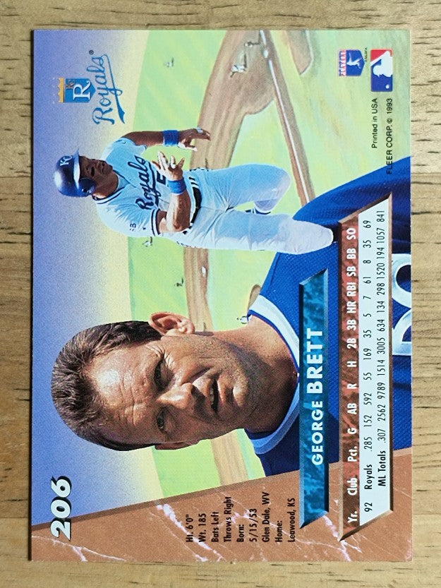 1993 Ultra #206 George Brett