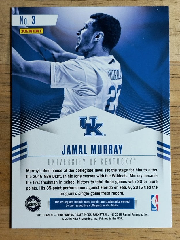 2016-17 Panini Contenders Draft Picks Class Reunion #3 Jamal Murray