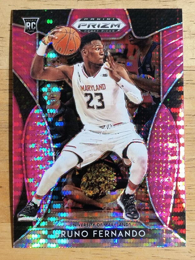 2019-20 Panini Prizm Draft Picks Prizms Pink Pulsar #35 Bruno Fernando