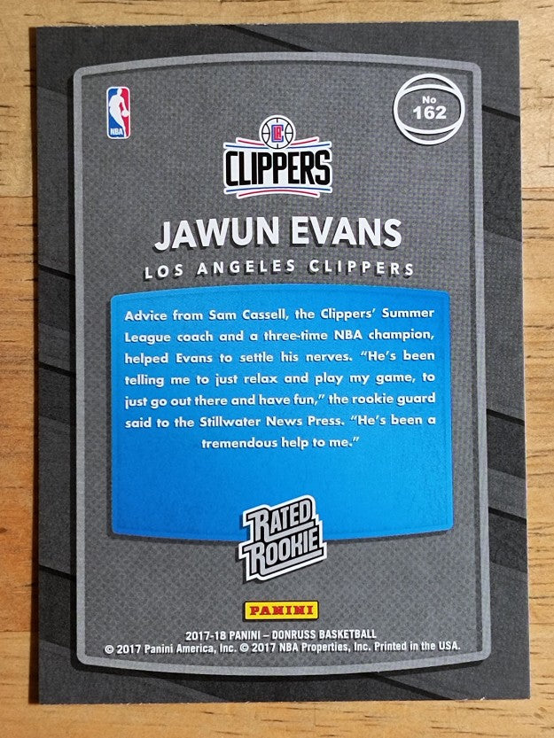 2017-18 Donruss #162 Jawun Evans RR RC