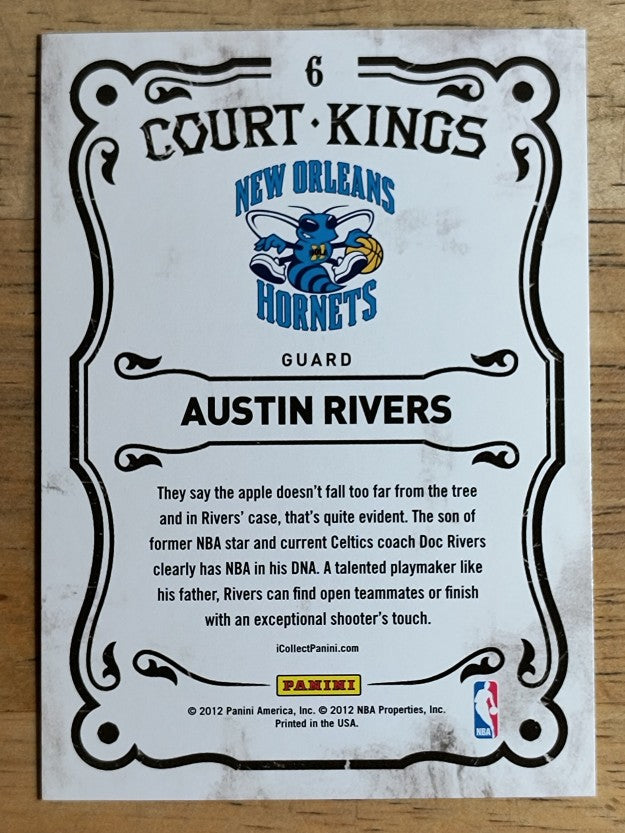 2012 Panini Black Friday Rookie Kings #6 Austin Rivers