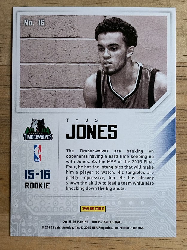 2015-16 Hoops Faces of the Future #16 Tyus Jones