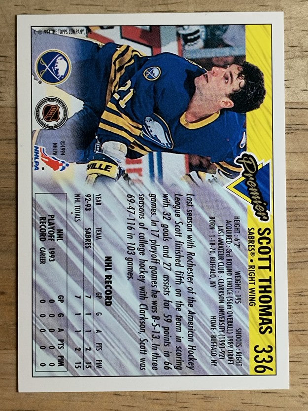 1993-94 OPC Premier Gold #336 Scott Thomas
