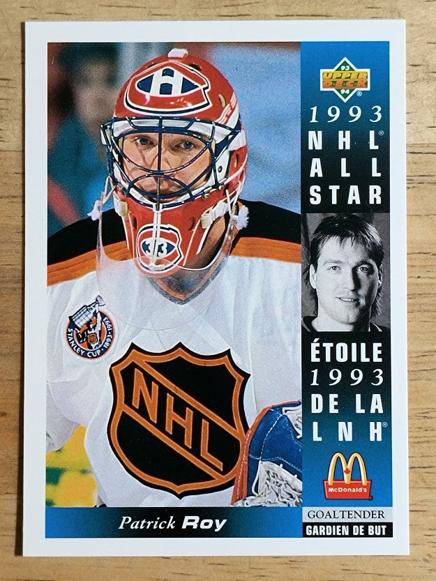 1993-94 McDonald's Upper Deck #23 Patrick Roy (NM)